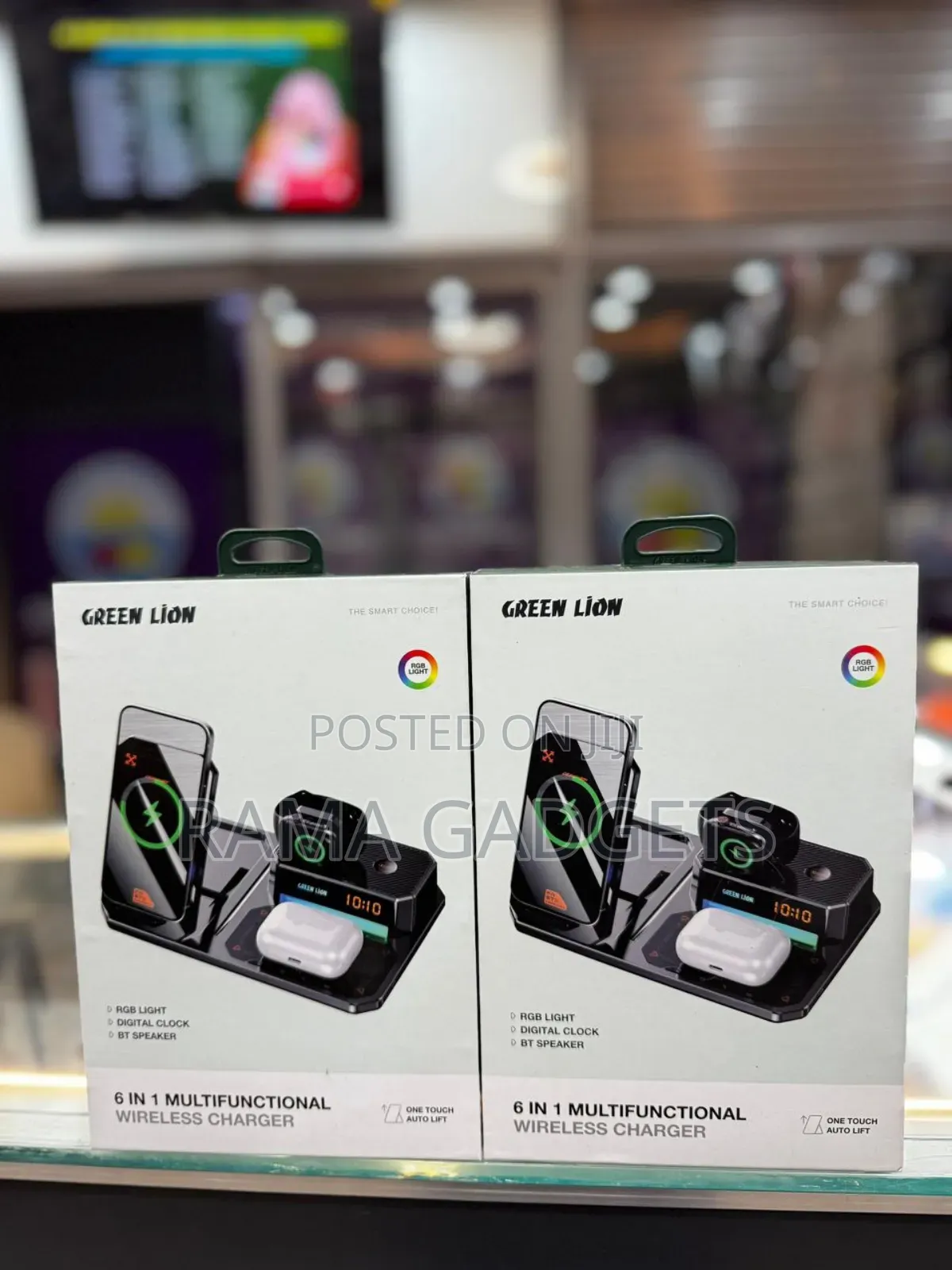 Green Lion 6 in 1 Multifunctional Wireless Charger