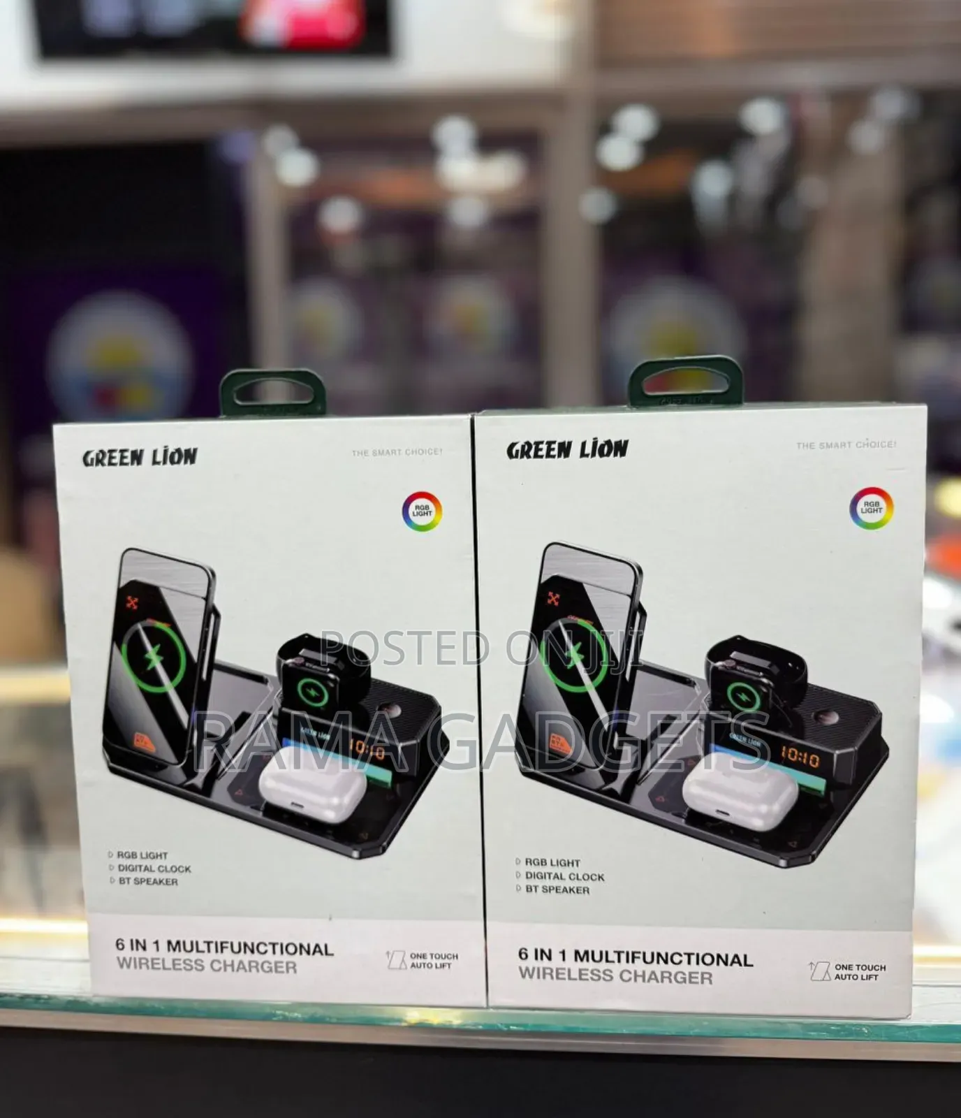 Green Lion 6 in 1 Multifunctional Wireless Charger