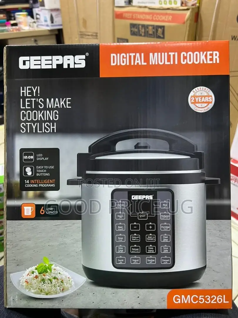 Geepas Digital Multi Cooker/6l Electric Pressure Cooker Geepas