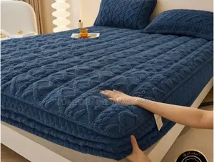 Tufted Mattress Covers Blue