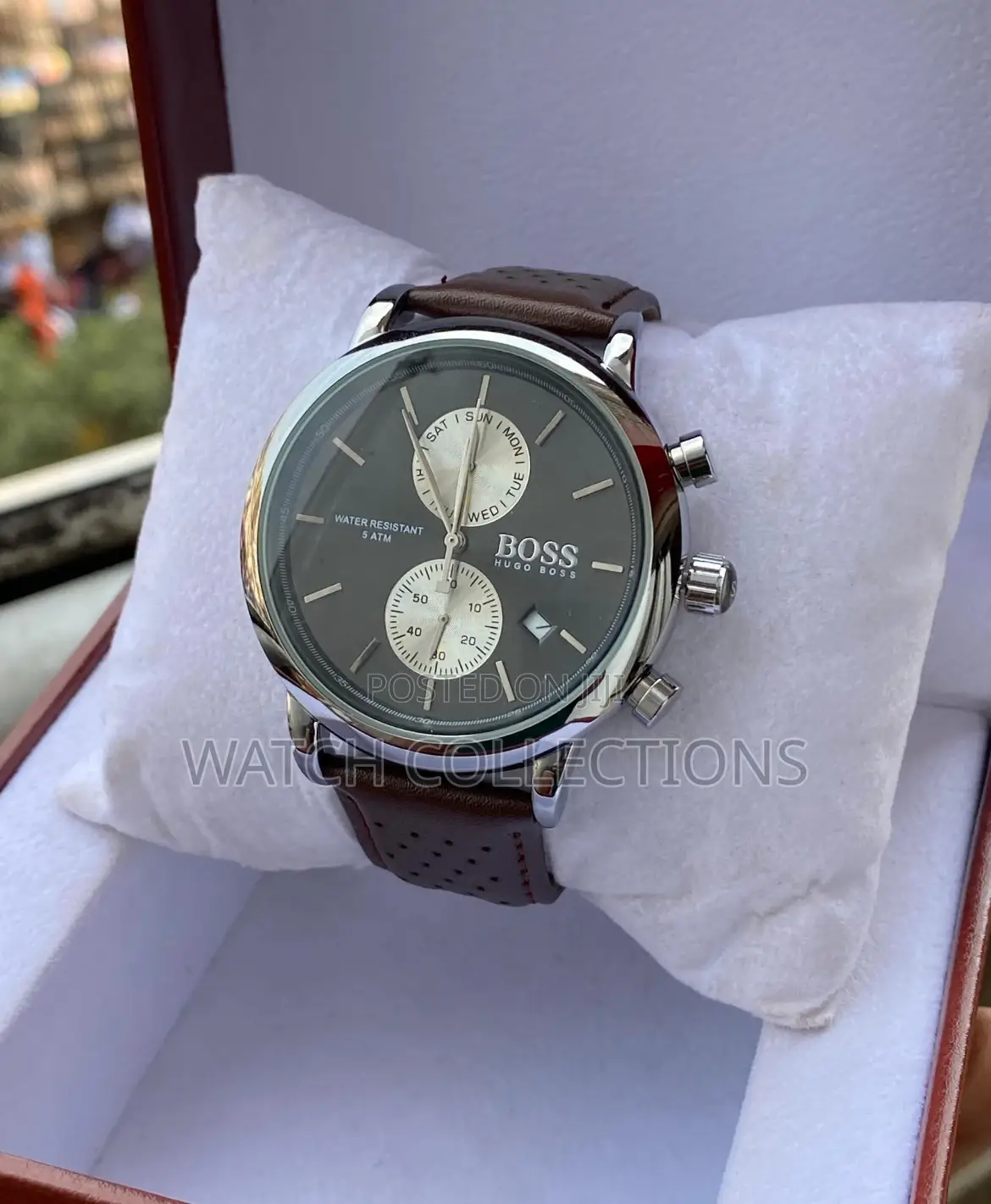 Boss Mens Leather Strap Watches