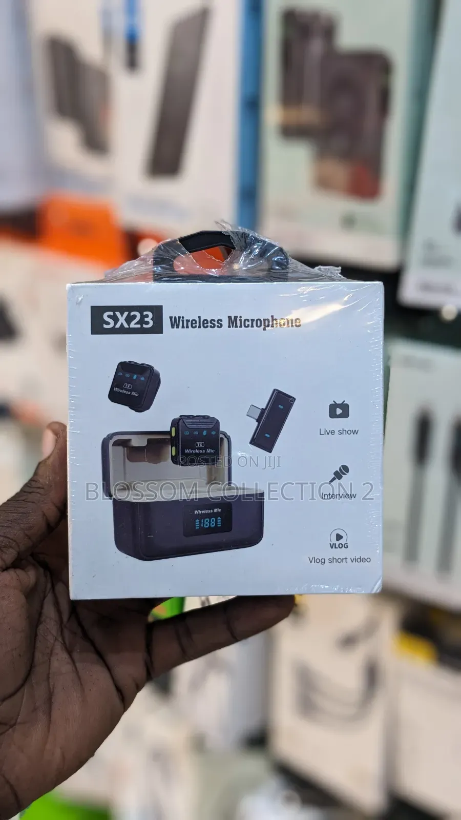 Sx23 Noise Canceling Mini Wireless Lavalier Microphone