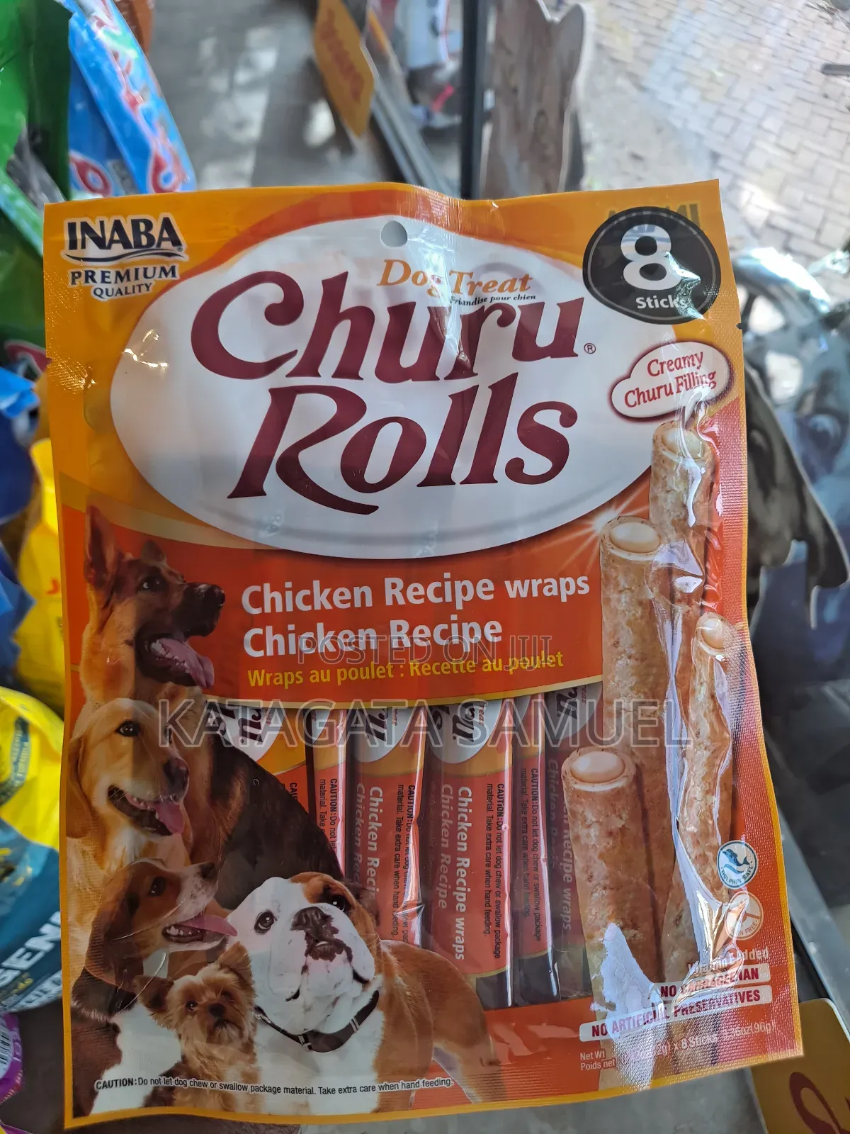 Inaba Churu Bites Chicken Recipe Wraps Dog Treat