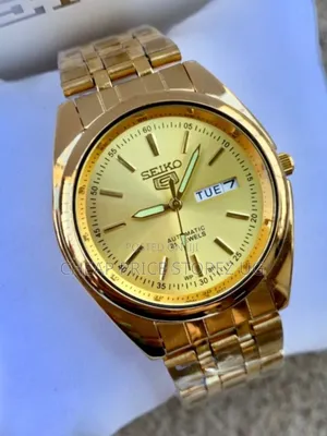 Seiko Automatic Watch for Men - Gold