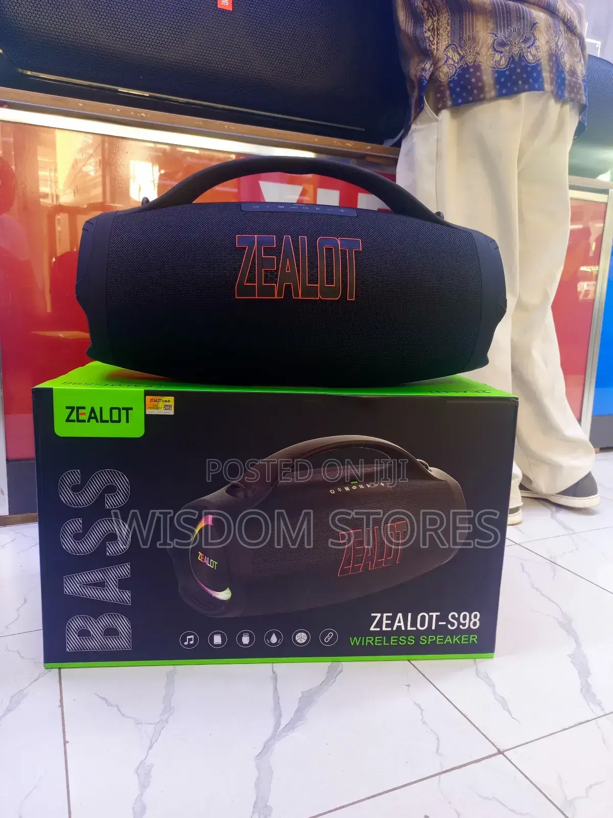 Zealot Zealoť 160w Super Bass Bluetooth Speaker, 36000mah Battery S98