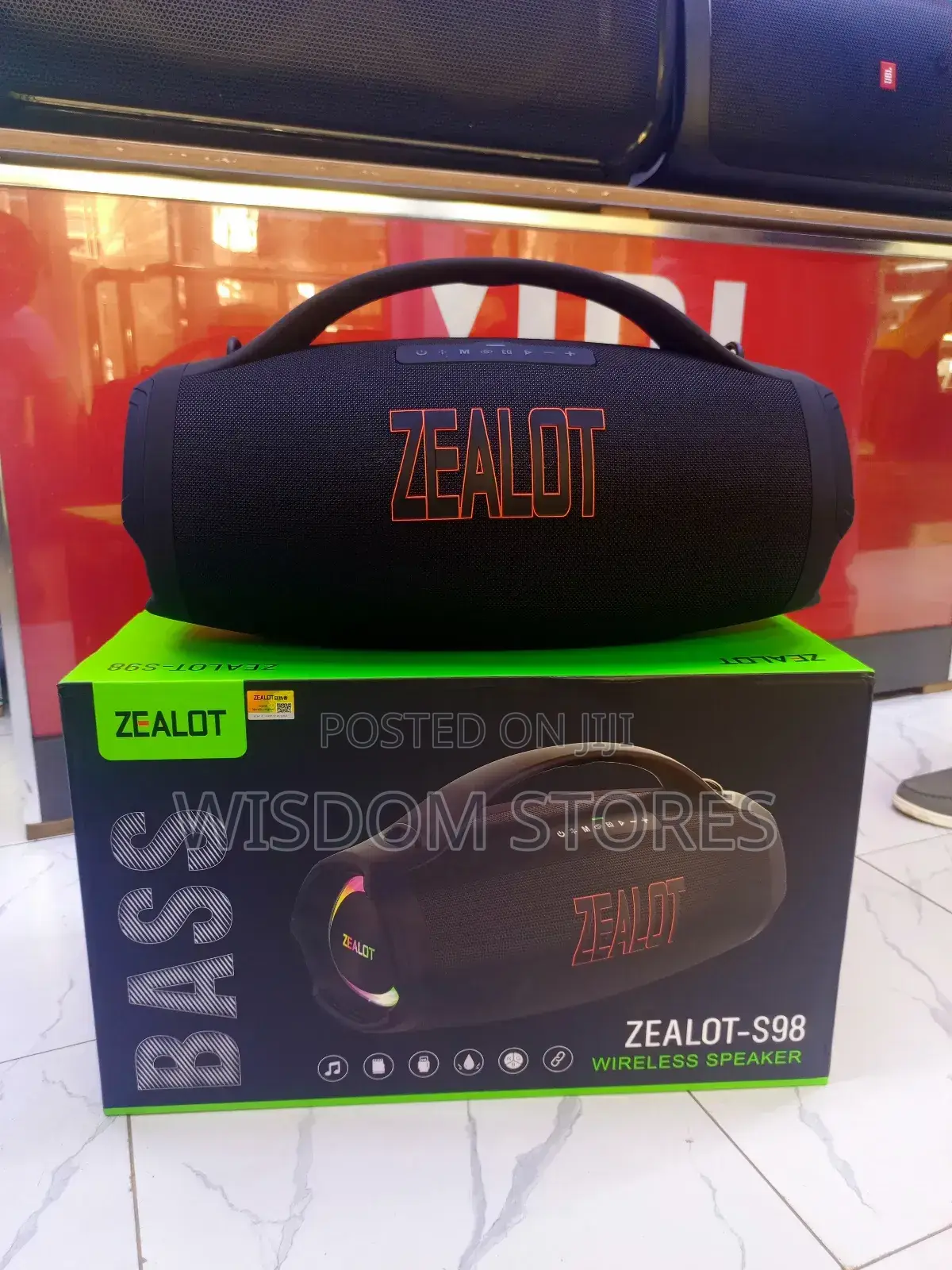 Zealot Zealoť 160w Super Bass Bluetooth Speaker, 36000mah Battery S98