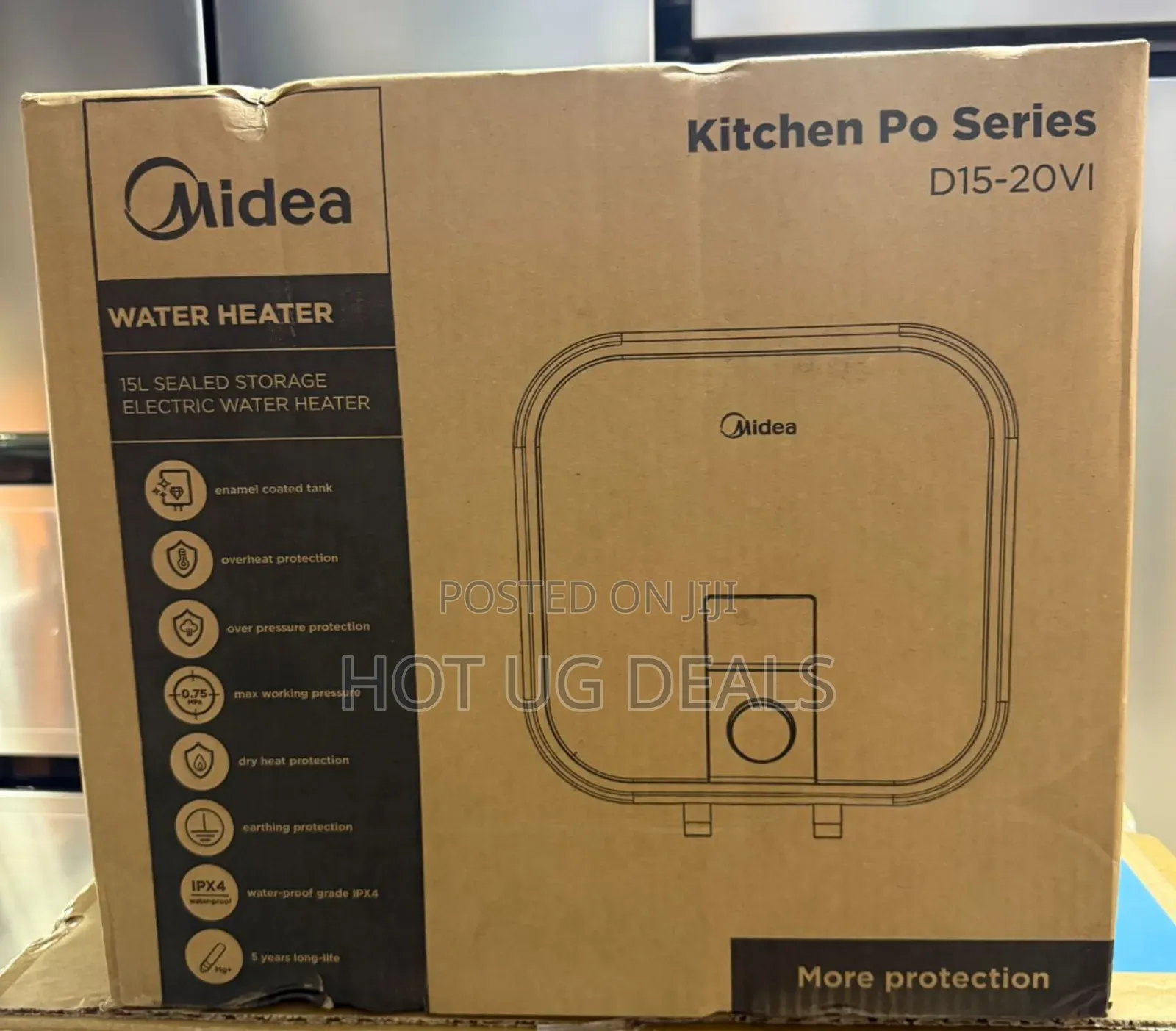 Midea 15l Electric Under Sink Water Heater D15-20vi