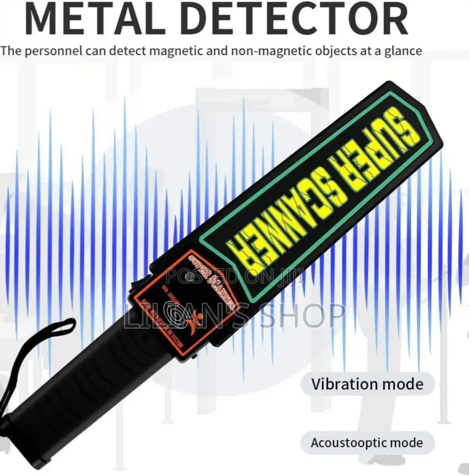 Portable Hand Held Metal Detector Body Scanner/Wand