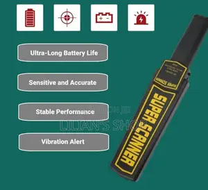 Portable Hand Held Metal Detector Body Scanner/Wand