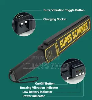 Portable Hand Held Metal Detector Body Scanner/Wand
