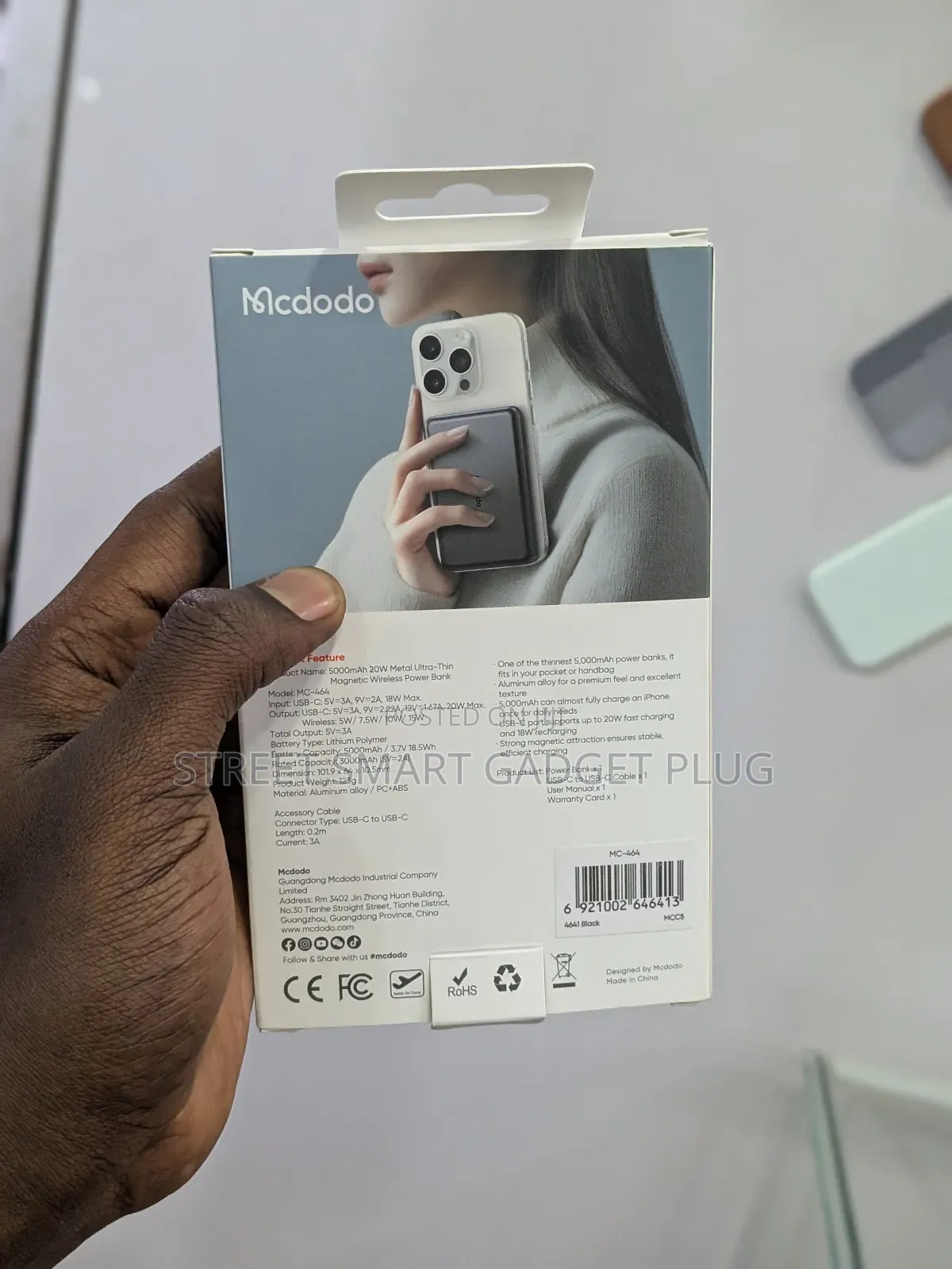 McDodo 5000mah 20watts Mag Safe Power Bank