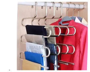 S Shaped Stainless Steel Clothes Hanger