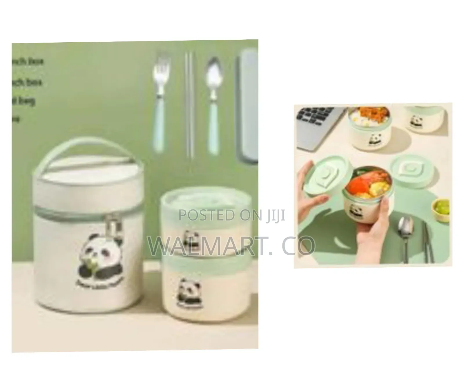 2 Piece Portable Lunch Thermal Box With Bag
