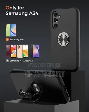 Armoured Phone Ring Case For Samsung A34