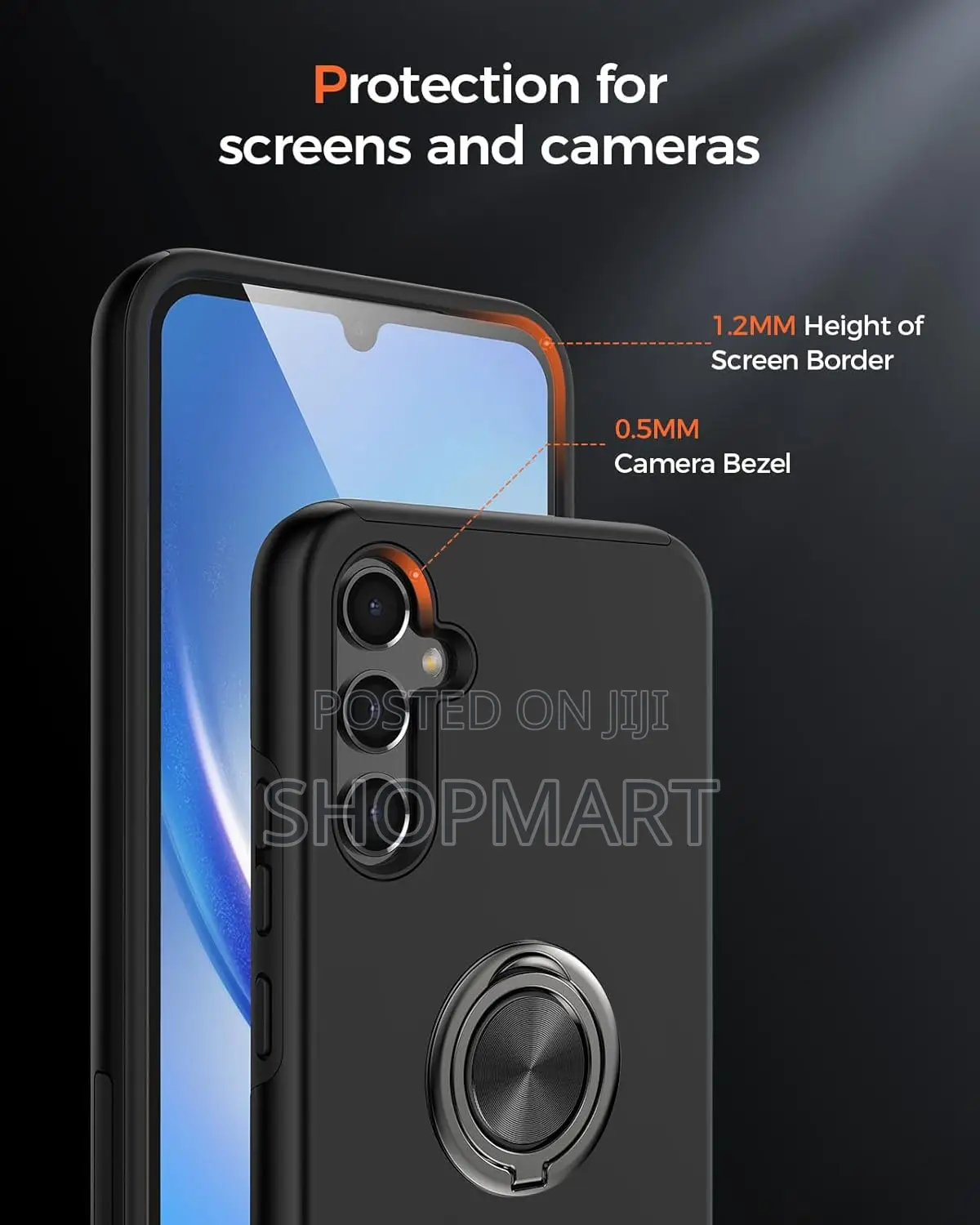 Armoured Phone Ring Case For Samsung A34