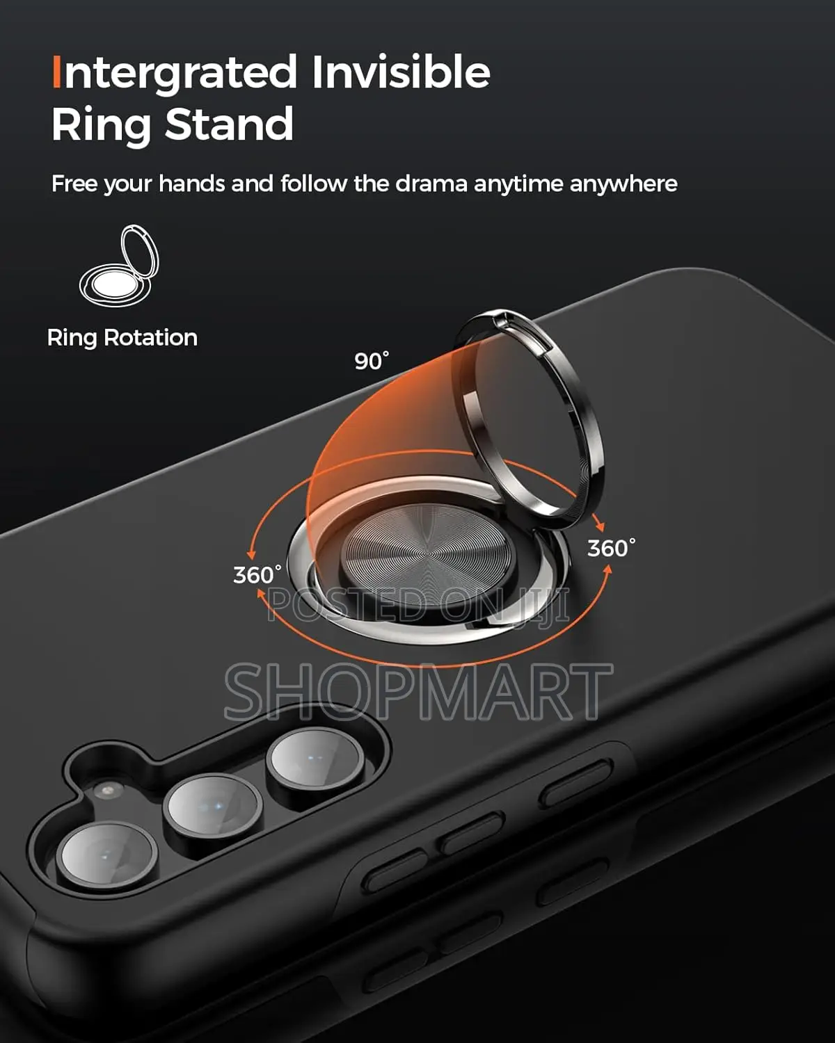 Armoured Phone Ring Case For Samsung A34