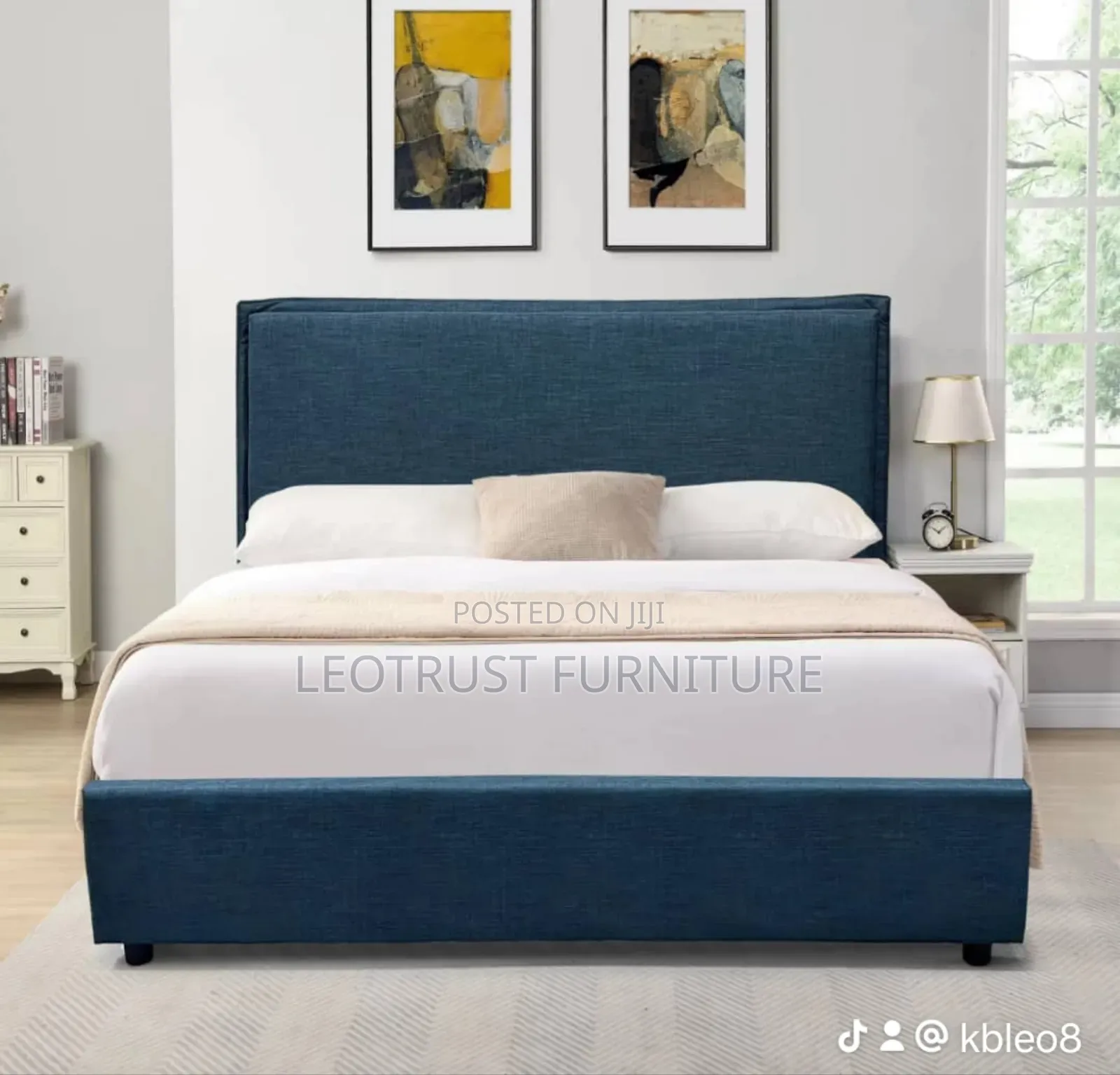 Rectangular Bed Forest Cream