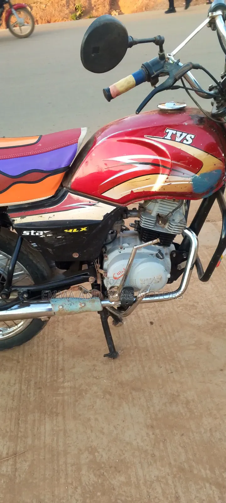 TVS XL 100 2019 Red