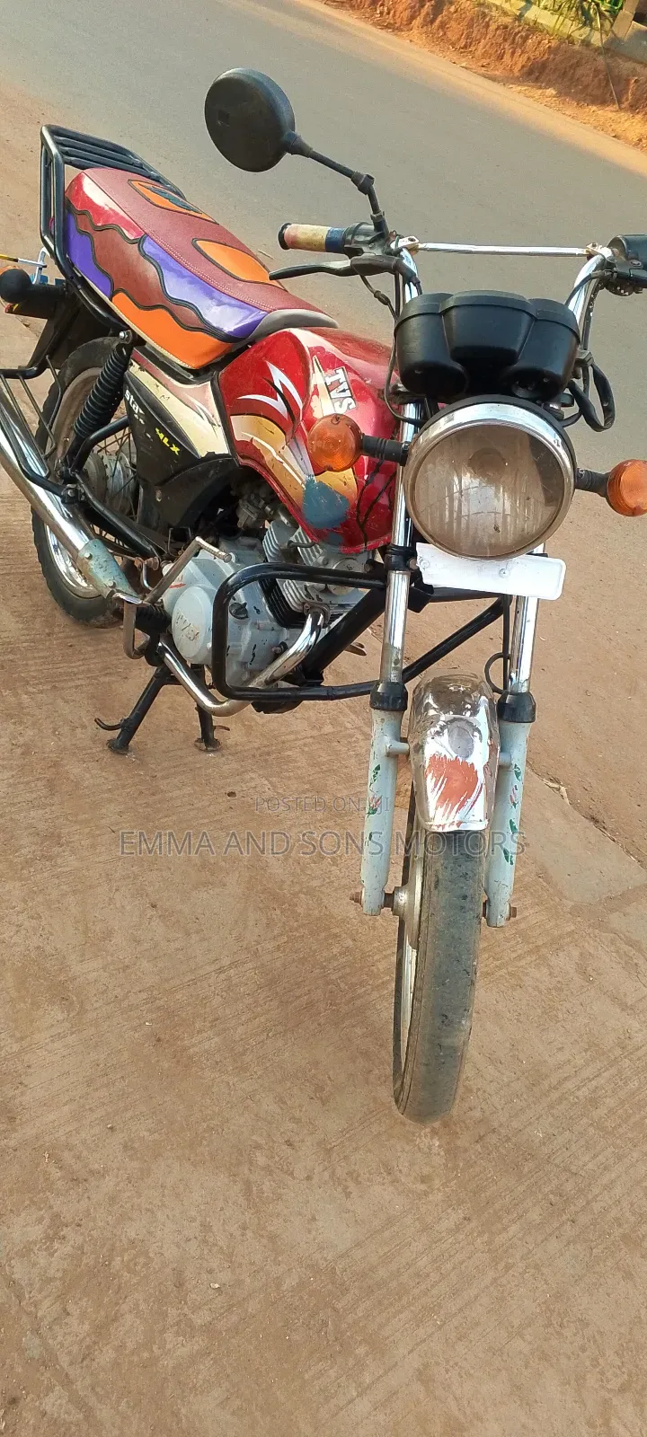 TVS XL 100 2019 Red