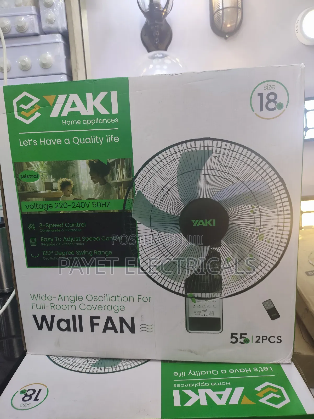 Yaki Original Wall Fan