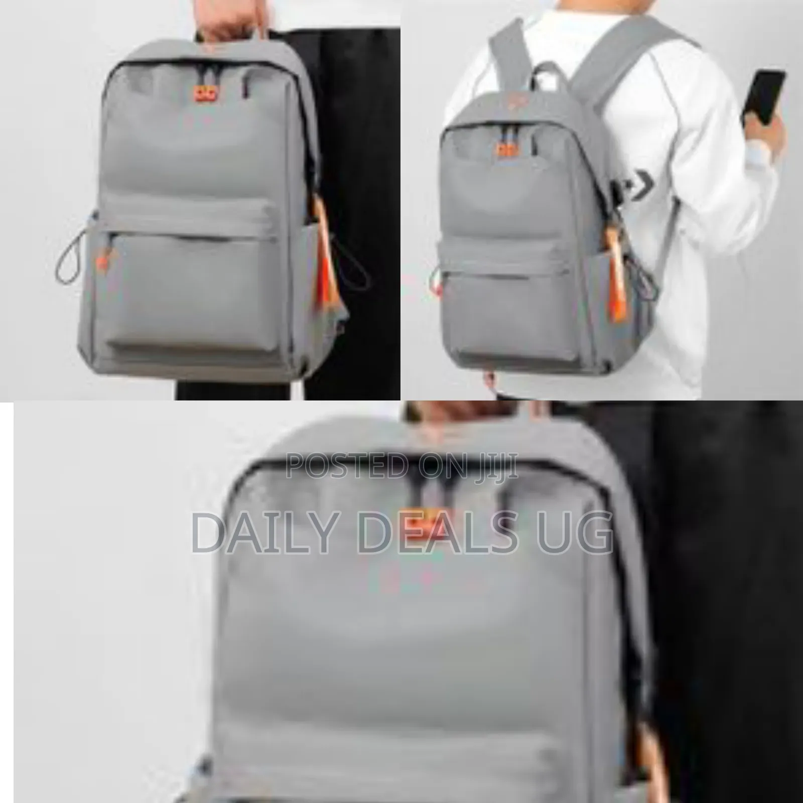 Solid Color Business Travel Backpack Man Nylon Lightweight Water Proof