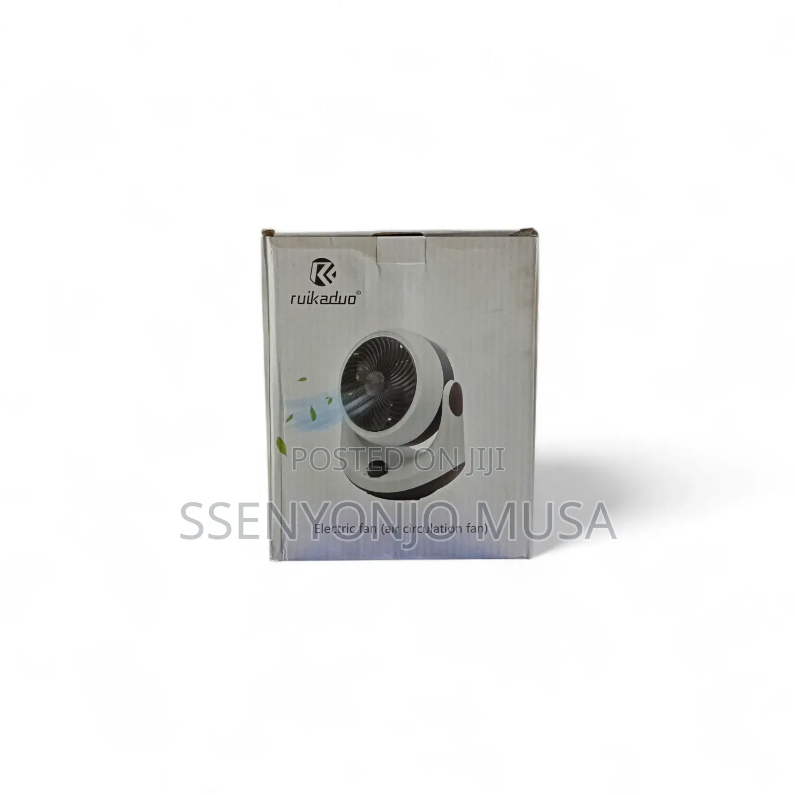 Ruikaduo Electric Air Circulation Fan – White/Green | Powerful Cooling