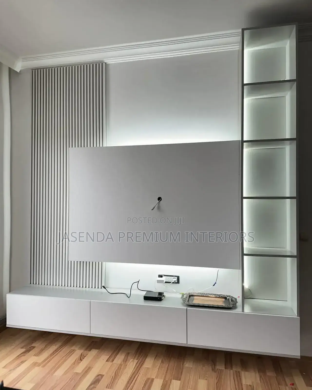 Tv Unit | Tv Wall Unit | With Lights | Luxury Model