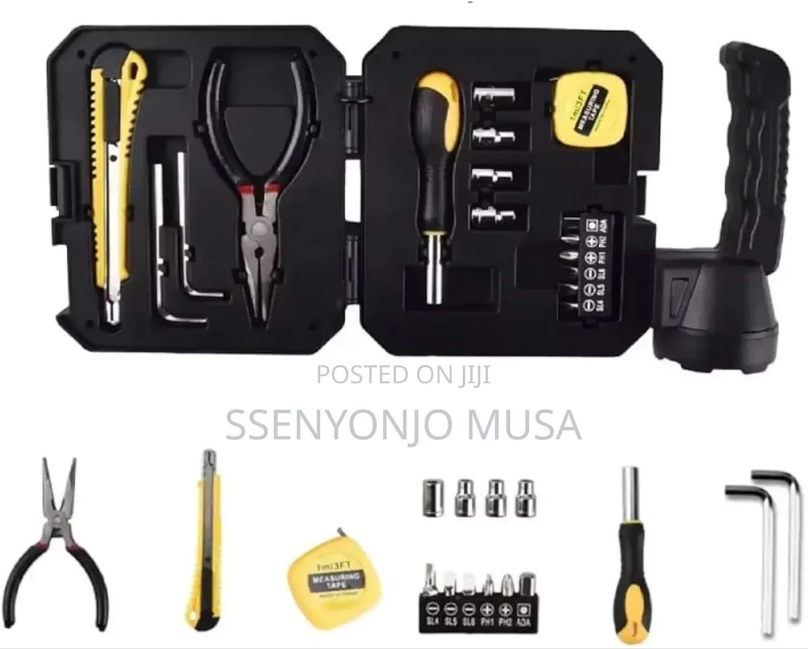 Solar Portable Lamp With Toolkit – Dual Light Source |Camping Repair