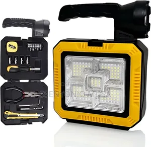 Solar Portable Lamp With Toolkit – Dual Light Source |Camping Repair