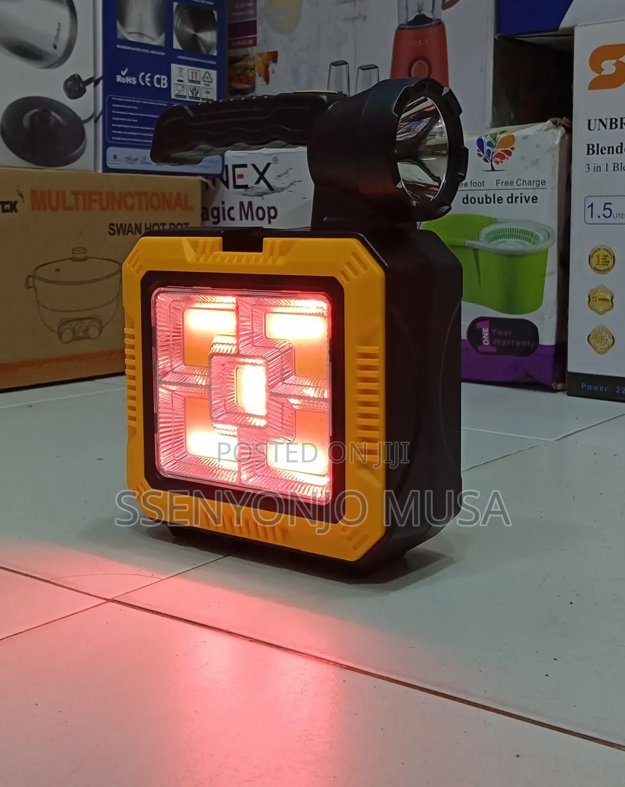 Solar Portable Lamp With Toolkit – Dual Light Source |Camping Repair