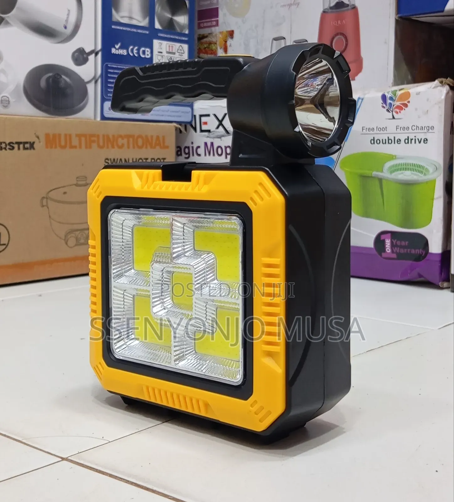 Solar Portable Lamp With Toolkit – Dual Light Source |Camping Repair