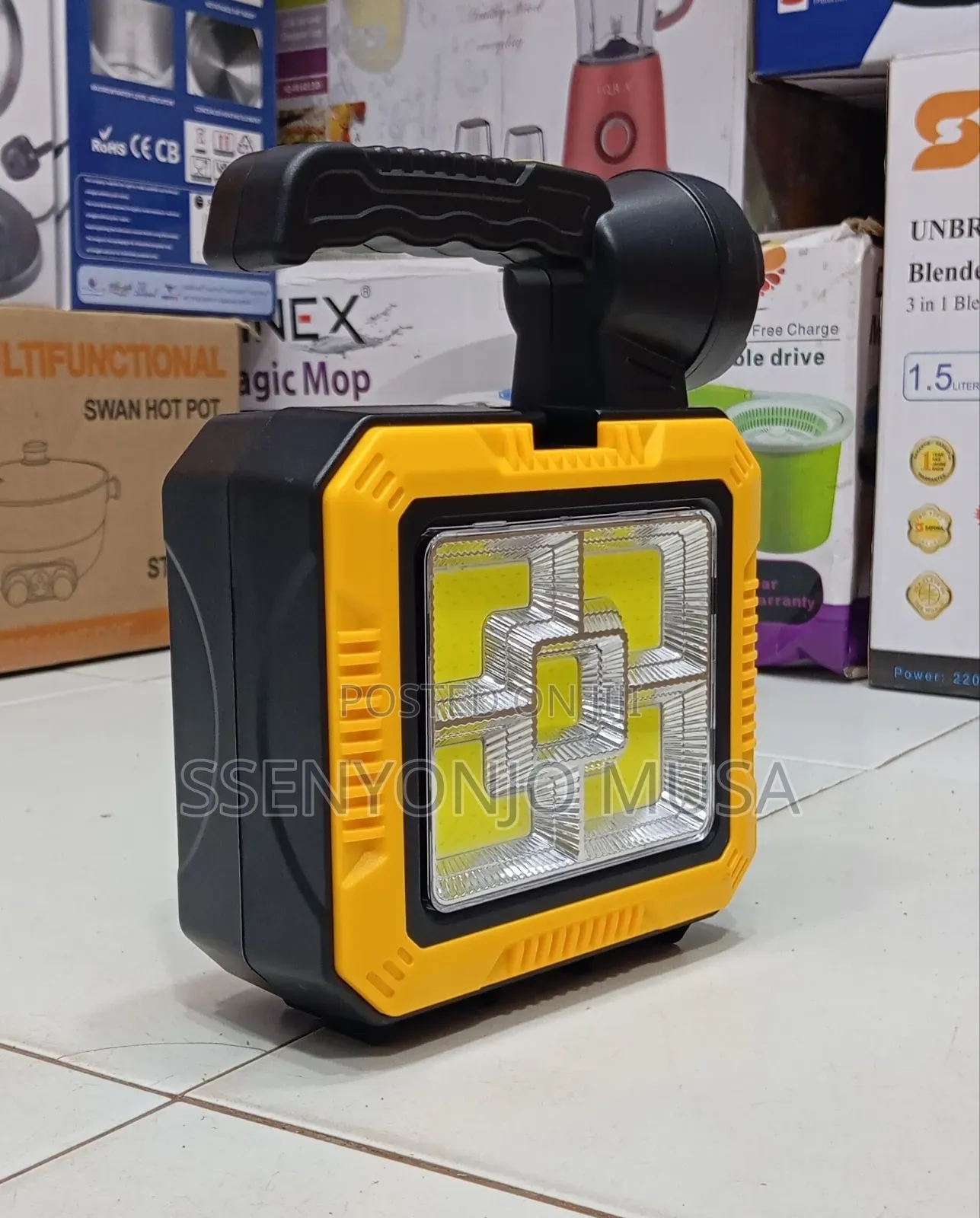 Solar Portable Lamp With Toolkit – Dual Light Source |Camping Repair