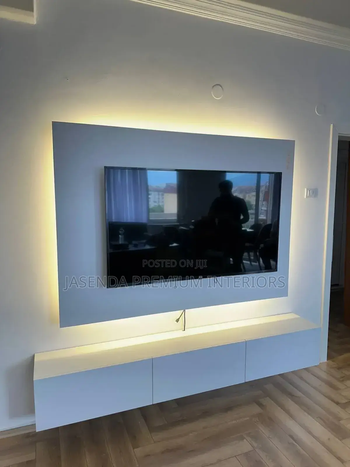 Tv Unit Wall | Modern Tv Unit | Minimalist Style | Clean Stock
