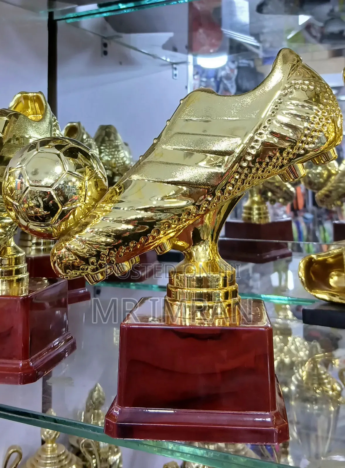 Trophy Best Golden Boot Football Award