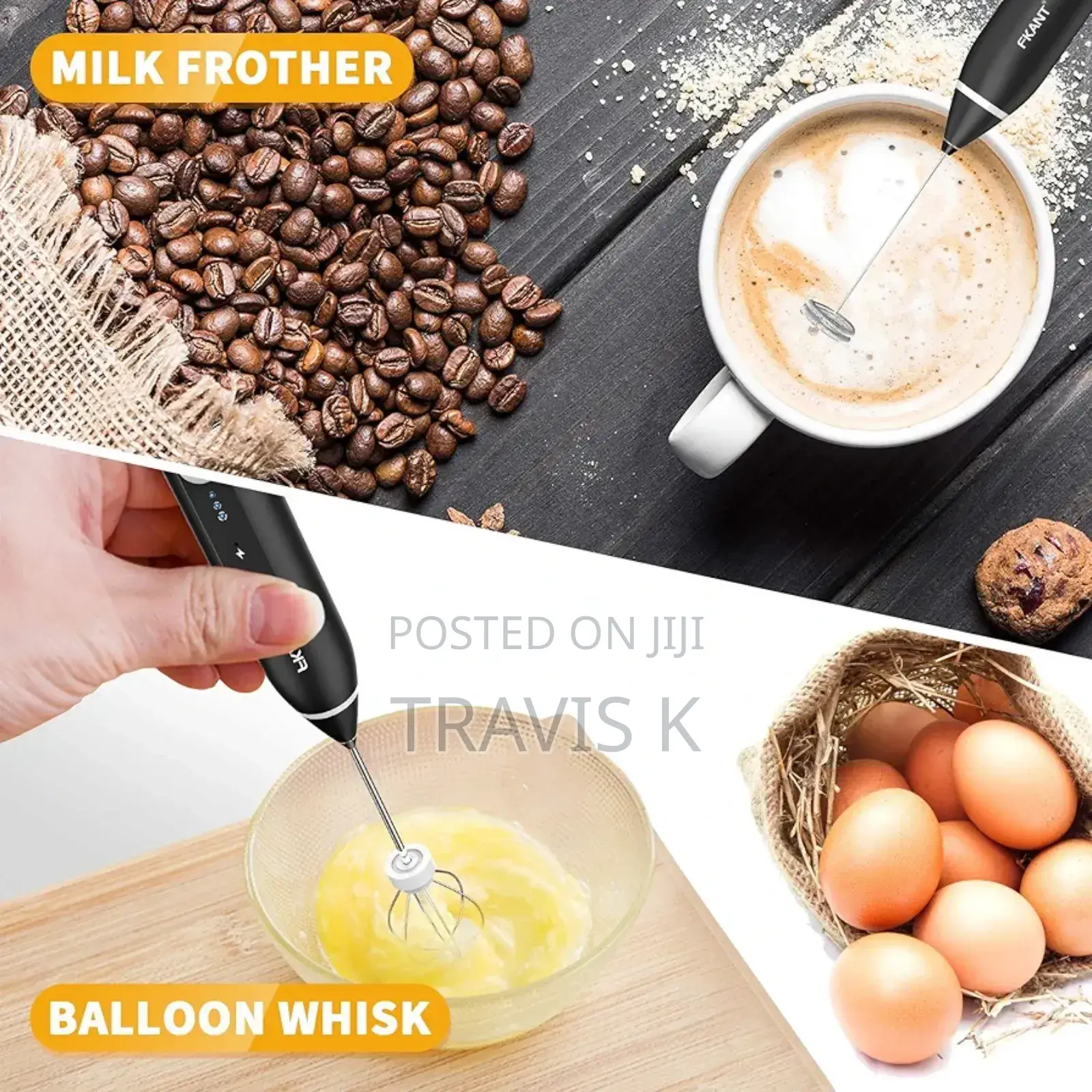 Rechargeable Milk Coffee Frother