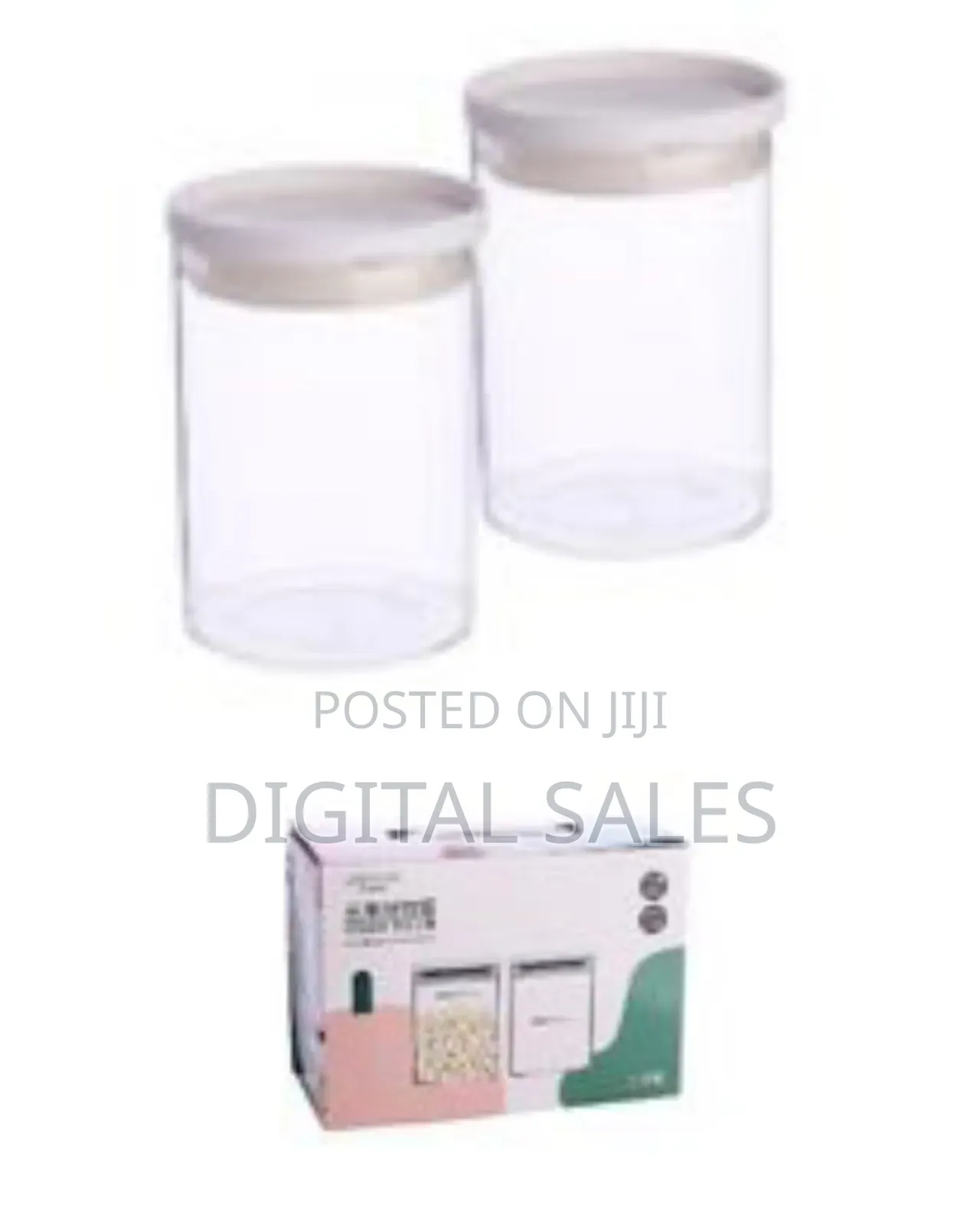 2 Pieces of 620ml Transparent Food Storage Containers, Airtight Cans