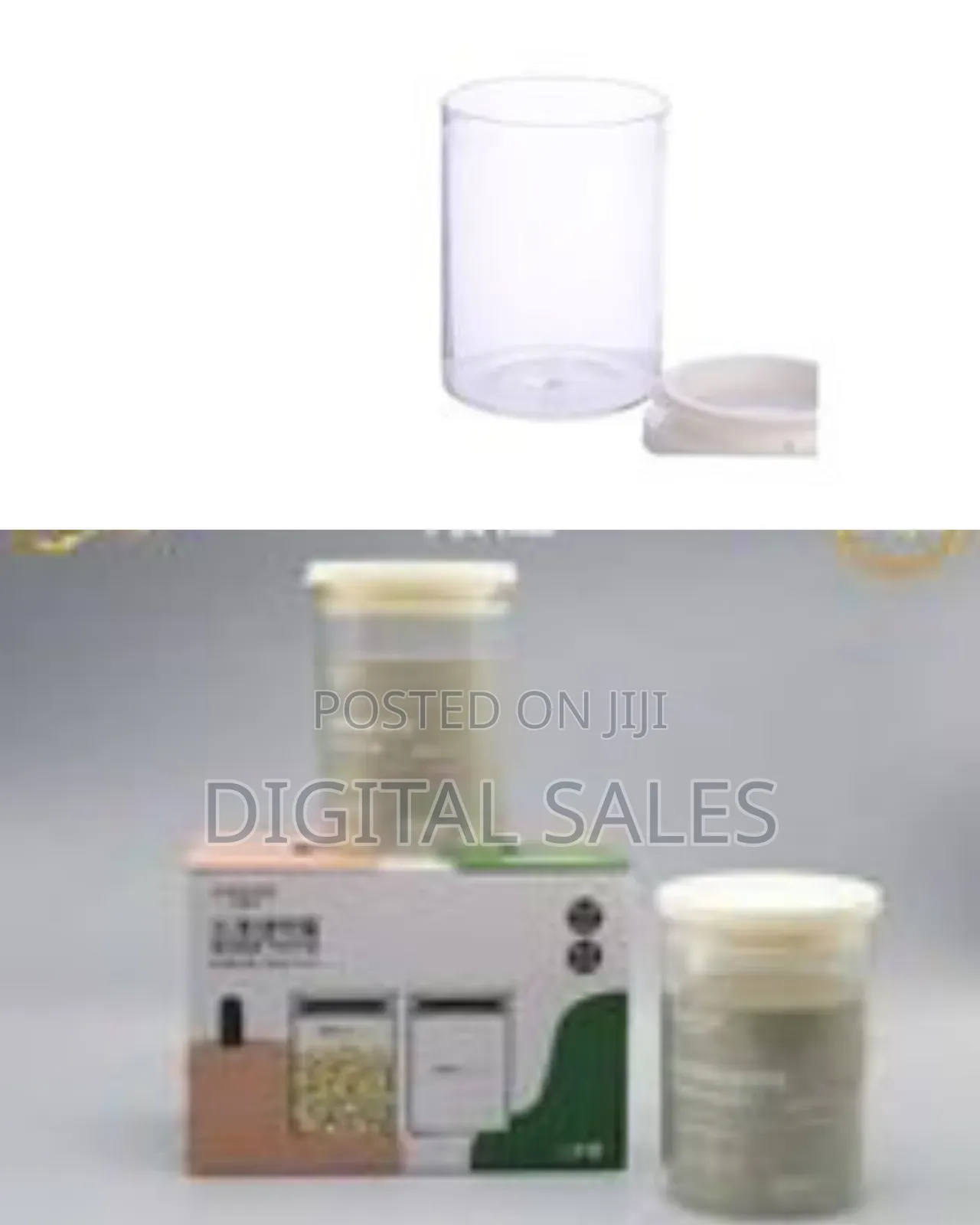 2 Pieces of 620ml Transparent Food Storage Containers, Airtight Cans