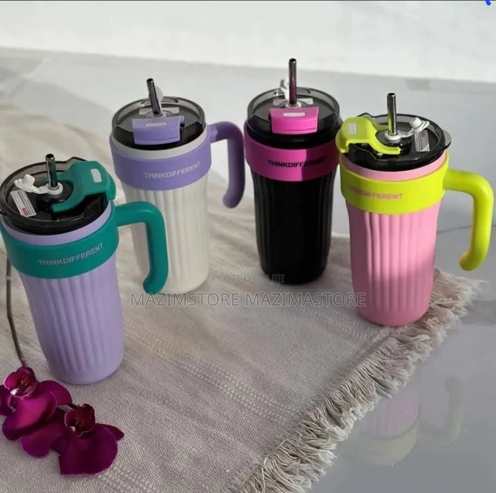 Insulated Travel Mug With Handle. Multi Color