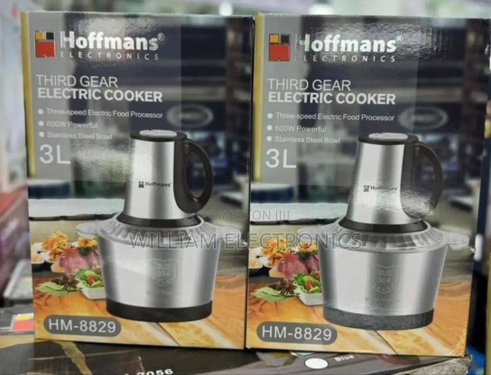 3litres Hoffmans Food Chopper Hm-8829