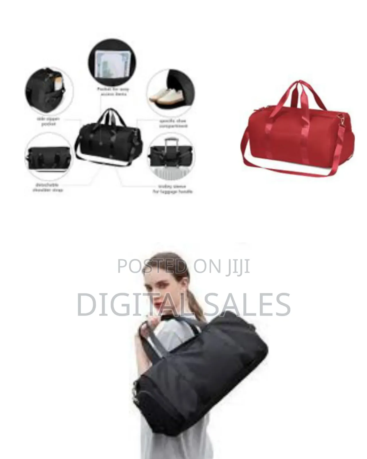 Duffle Bag for Women, Sports Duffel Bag for Gym With Wet Pocket