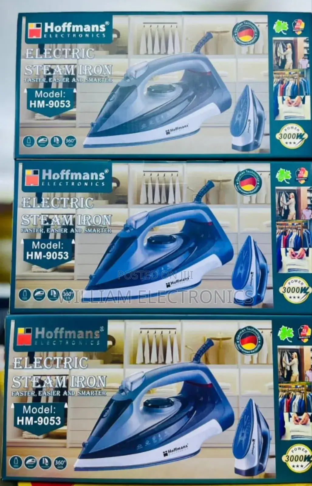 Hoffmans Steam Iron Hm-9053