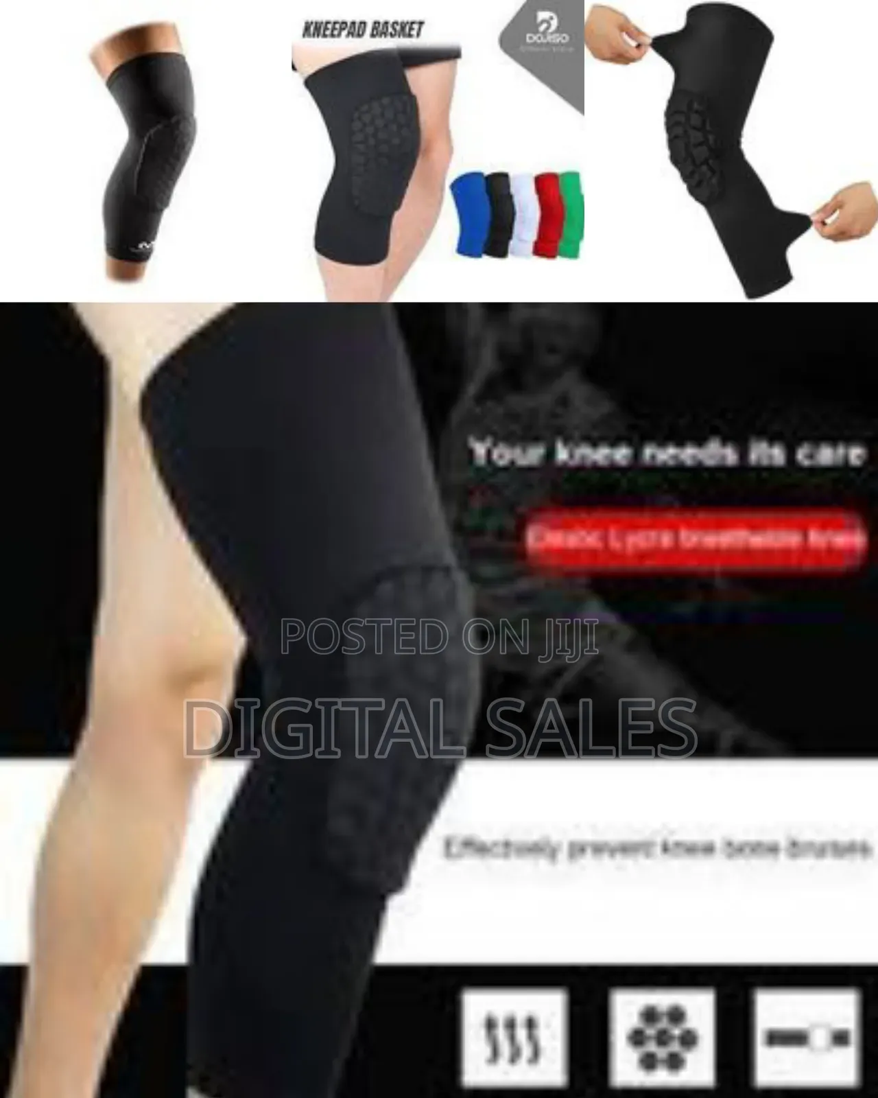 1 Pc Technology Knee Support Pad Compression Leg Sleeves Knee