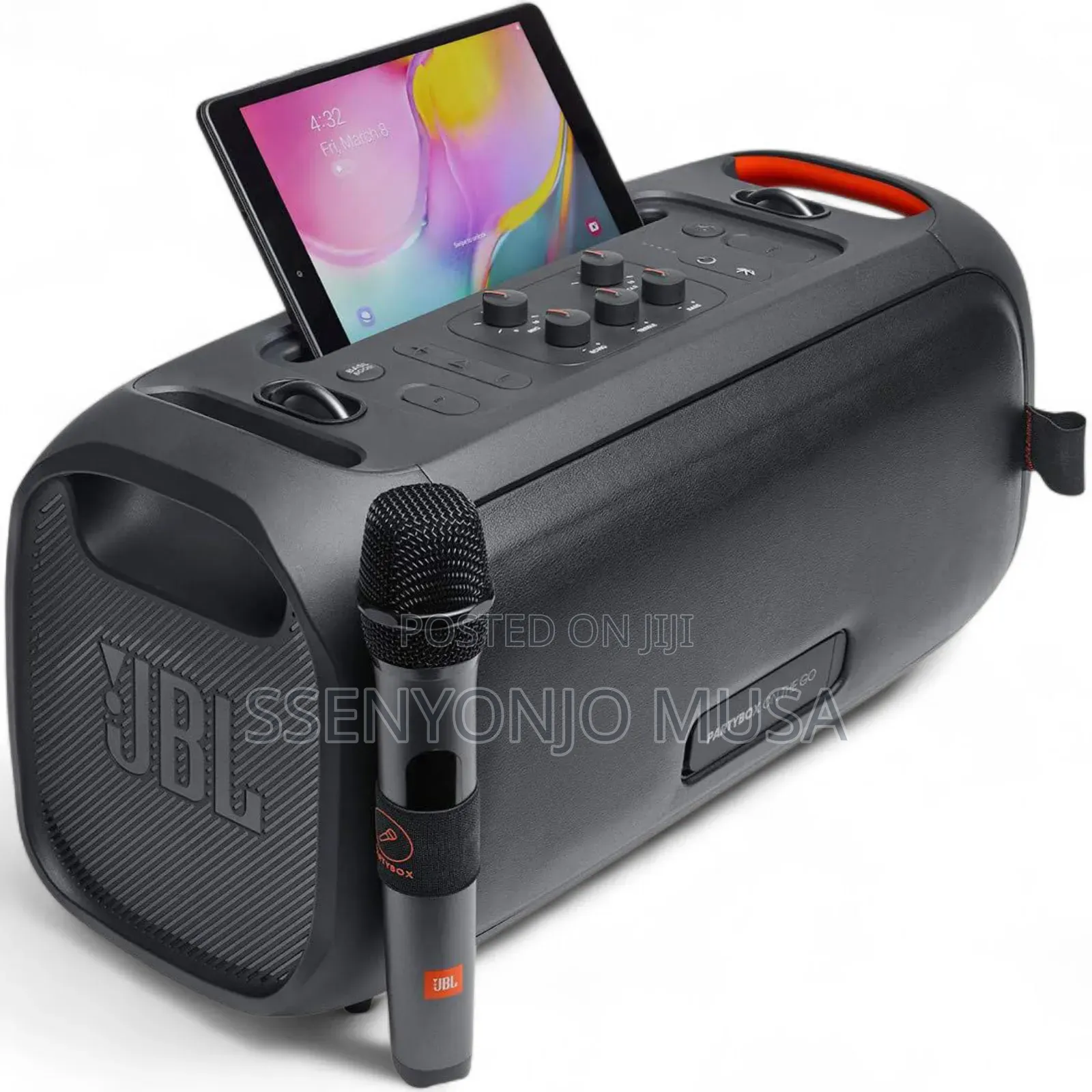 JBL Partybox on-the-Go Portable Karaoke Party Speaker |100w.