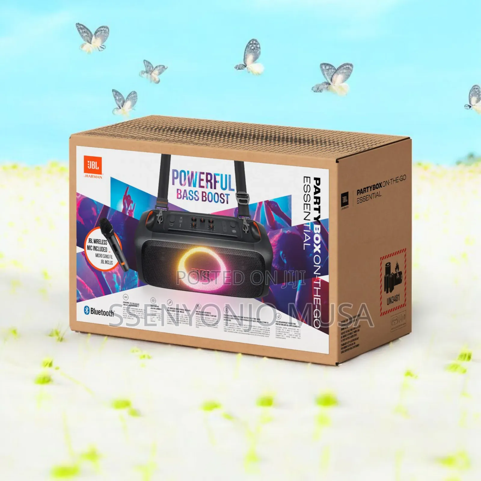 JBL Partybox on-the-Go Portable Karaoke Party Speaker |100w.