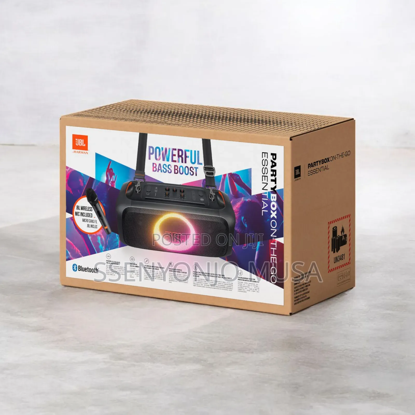 JBL Partybox on-the-Go Portable Karaoke Party Speaker |100w.