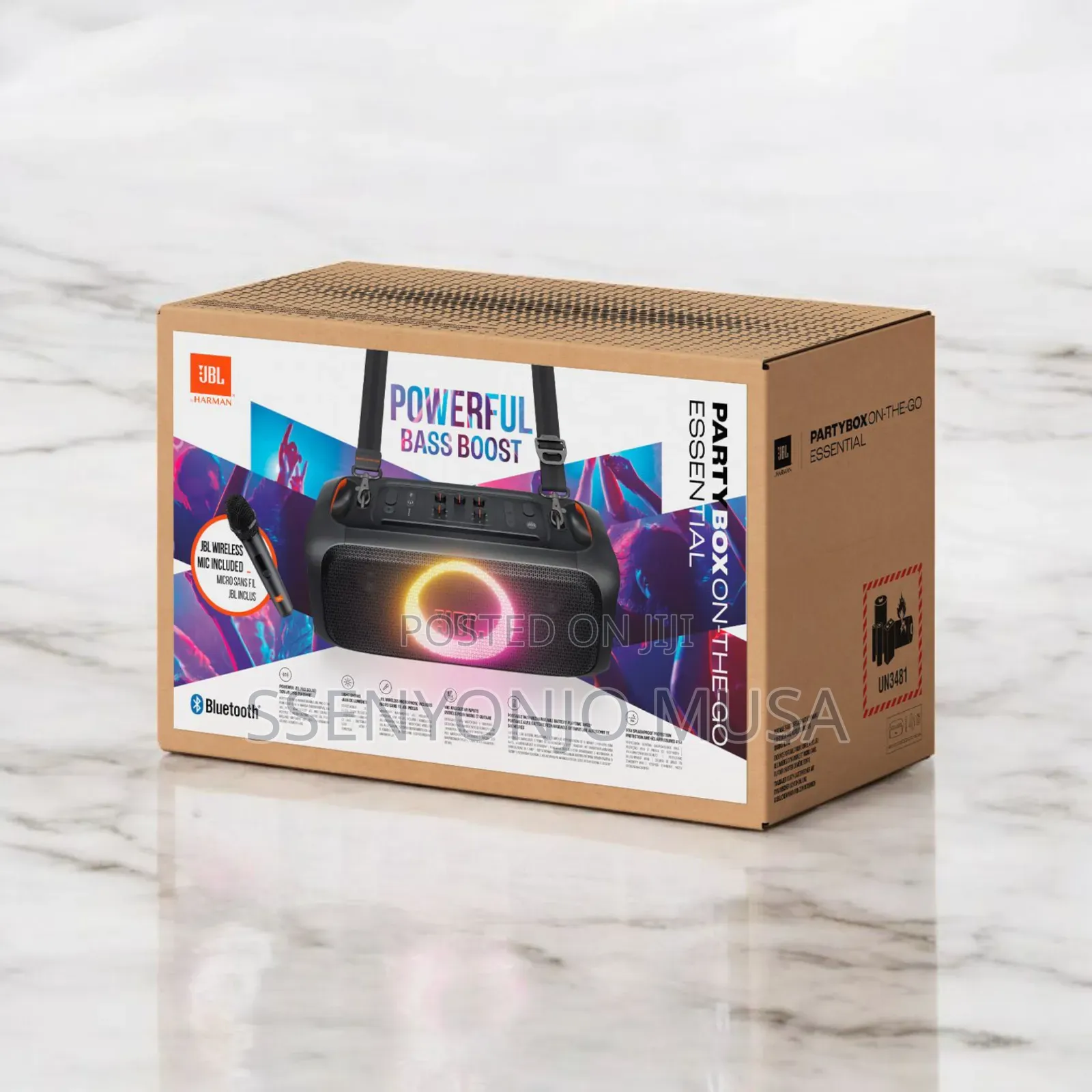 JBL Partybox on-the-Go Portable Karaoke Party Speaker |100w.