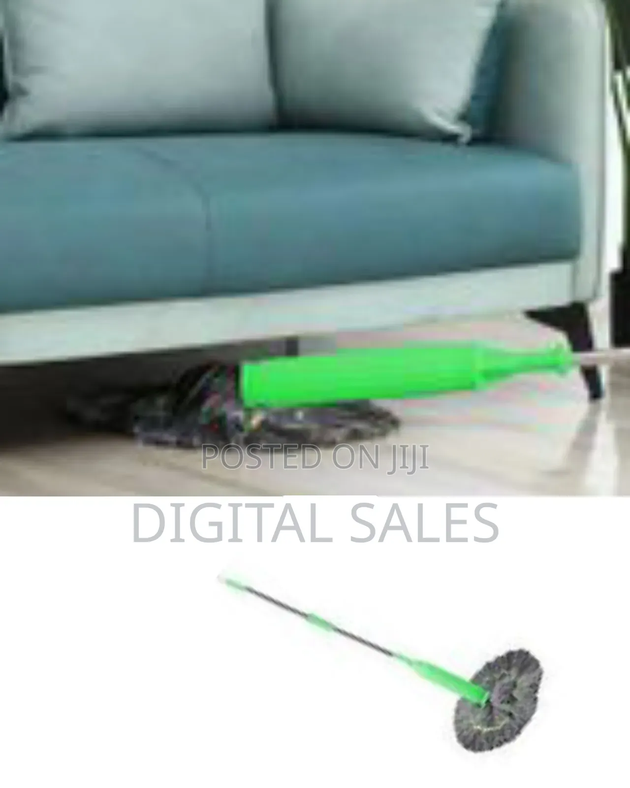 2 In 1 Dehydrated Mop With Bamboo Fiber Head , Self-wringing Twist