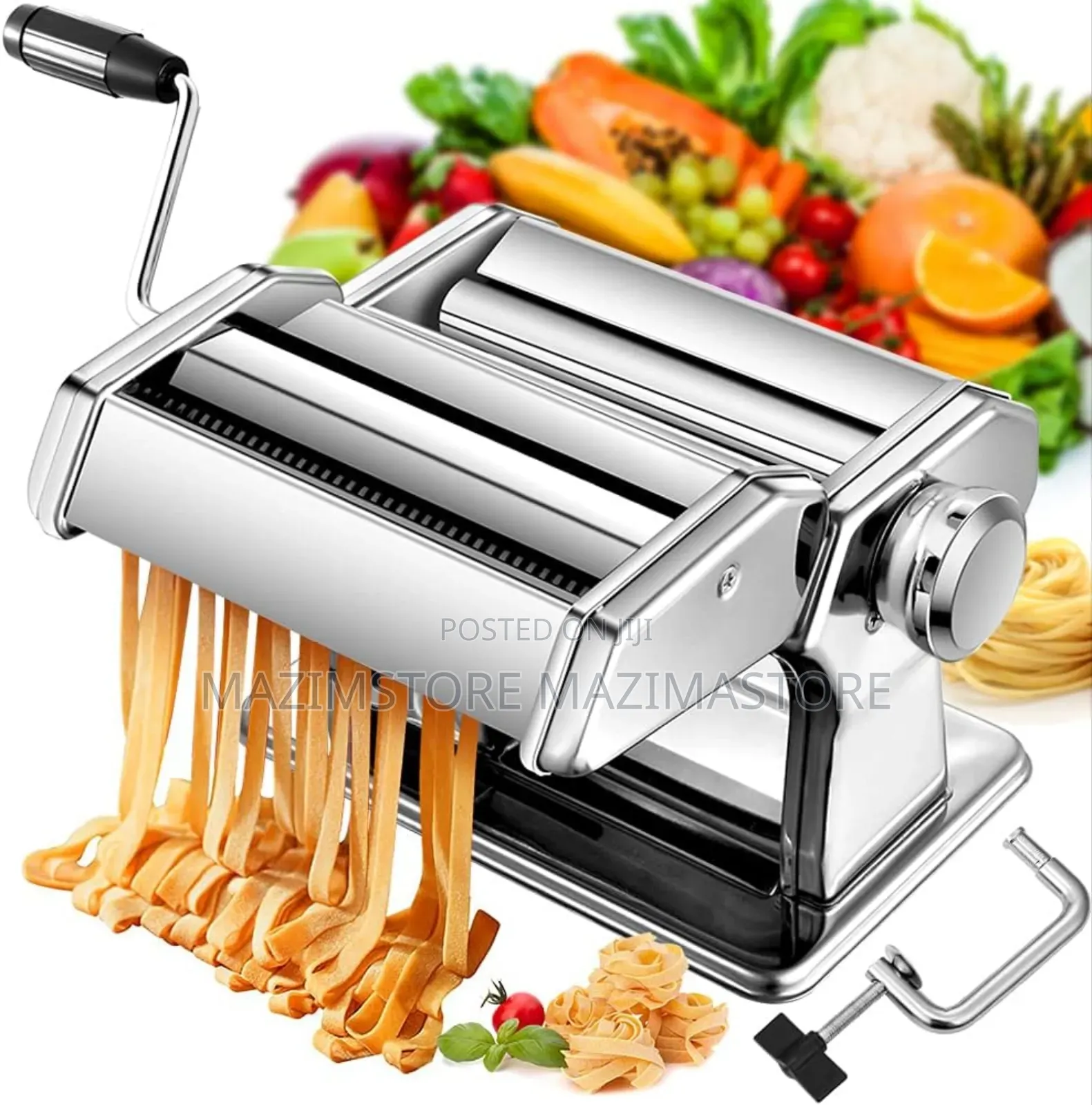 Adjustable Stainless Steel Manual Pasta Maker Machine
