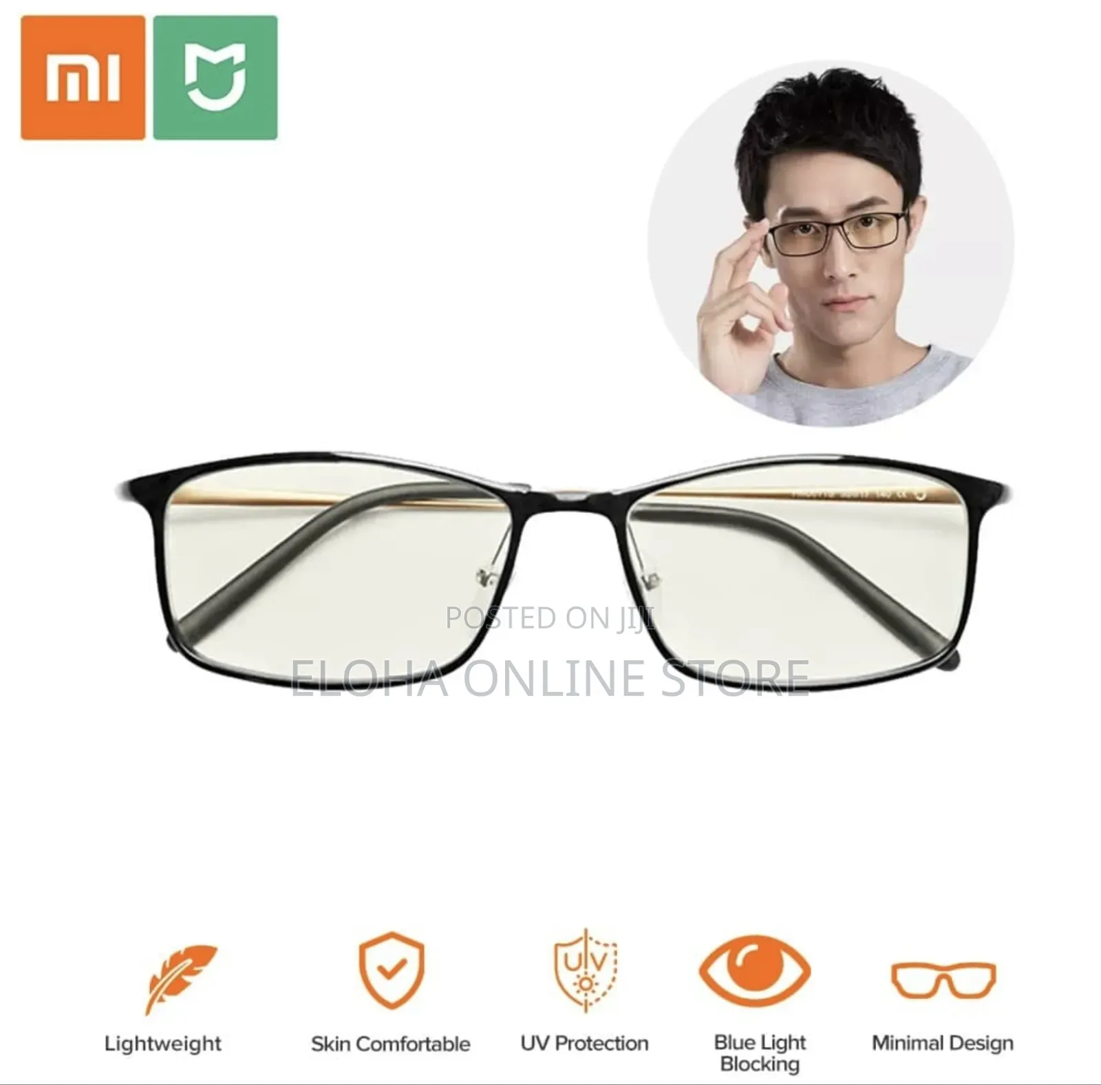 Xiaomi_mijia Computer Glasses With Anti Blue Light Frame Tr90 Fram