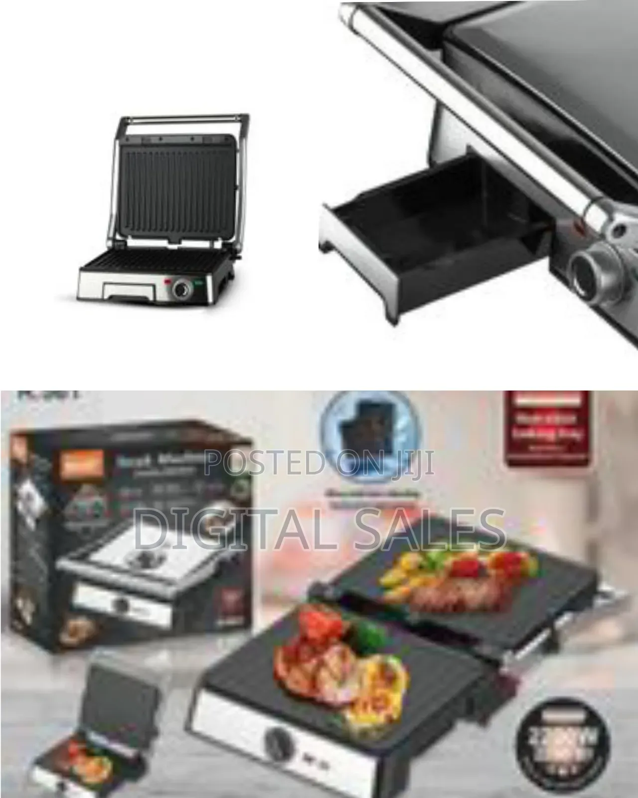 Raf Electric Steak Machine Vertical Panini Grill Press Sandwich Maker